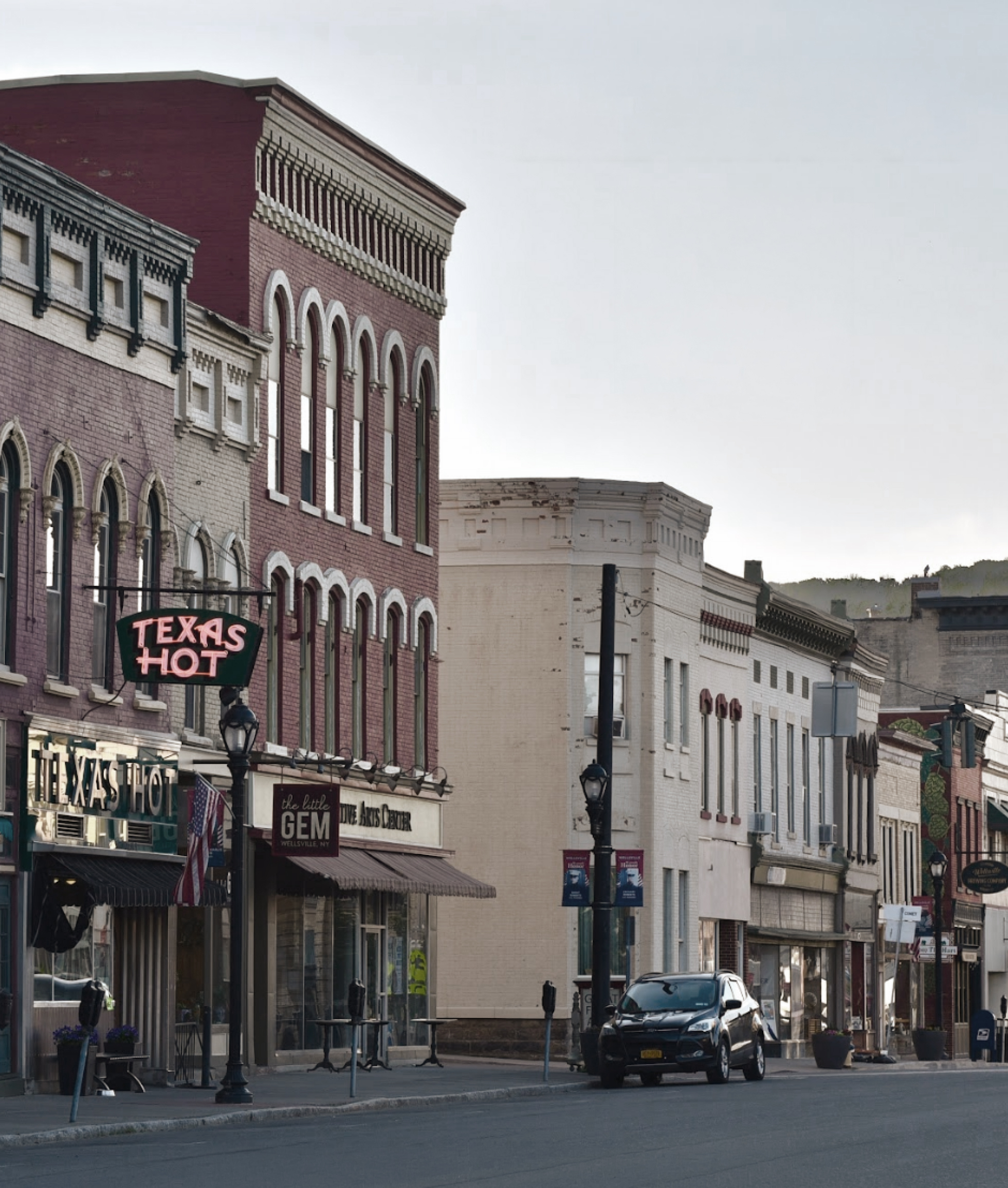 Wellsville, NY historic streetscape